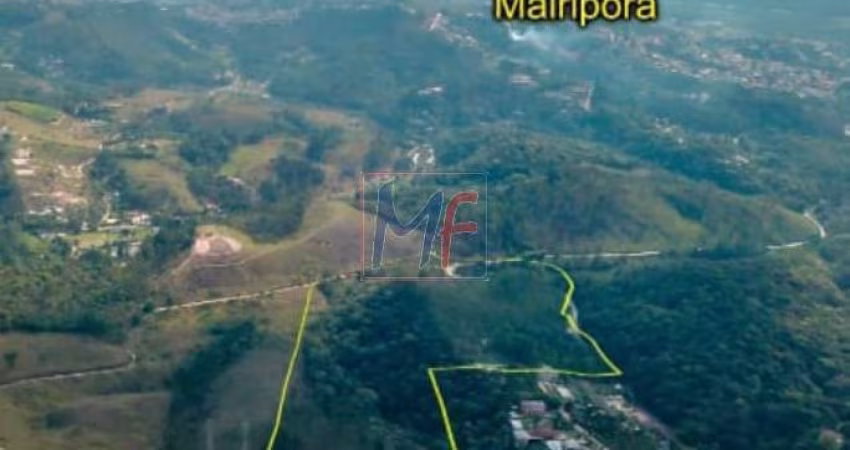 Ótimo terreno com 124.077 m², cercado, frente para o asfalto, localização privilegiada no bairro Suíça da Cantareira. REF: 11.027