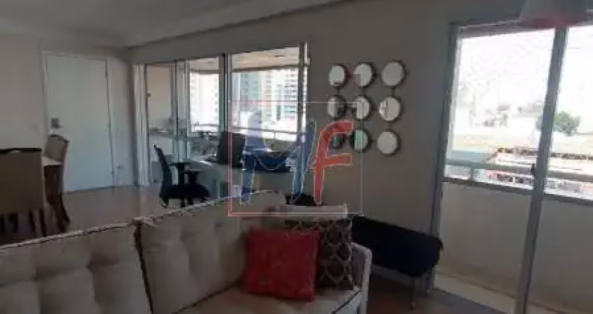 Ref: 13.894 lindo apartamento no centro de santo andré, sendo 3 suítes, sala, cozinha, terraço gourmet com churrasqueira, 2 vagas, 128 m².