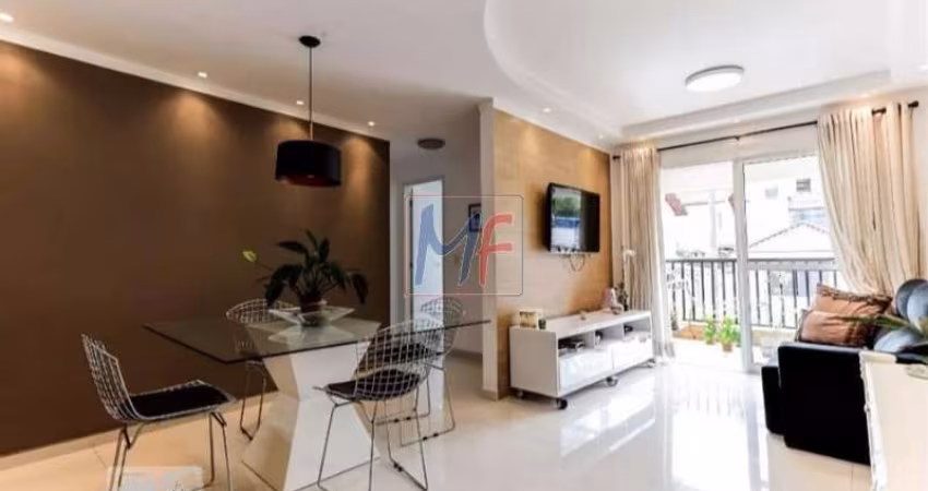Lindo apartamento na Vila Nova Mazzei com 63 m² ,armários planejados, todo em porcelanato, 2 quartos e 1 vaga fixa e coberta. REF: 14.246