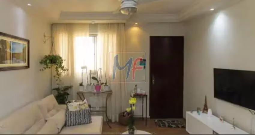 Ref: 14.612 - lindo apartamento com 58 m²,  3 quartos, armários embutidos em todos os comodos e banheiro,  área serviço, lazer  e 1 vaga.