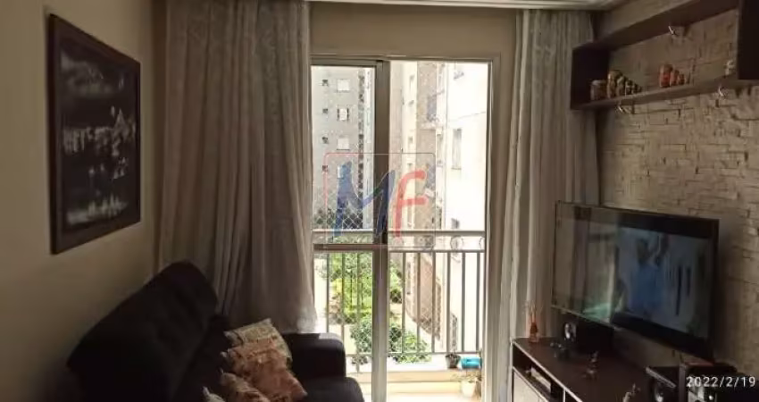 Ref: 14.670 - lindo apartamento com 48 m², 2 quartos, sala, cozinha, banheiro, lavanderia e sacada, com uma vaga coberta, mobiliado.