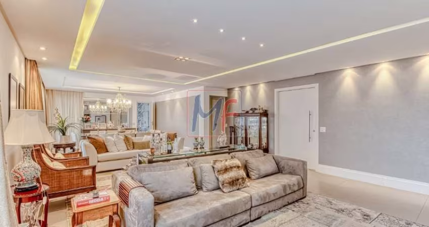 REF: 15.100 - Lindo apto na Vila Gomes Cardim, com 230 m² ,decorado, mobiliado, 3 suítes, varanda gourmet, 4 vagas, depósito e Lazer.