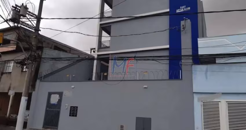 Ref: 15.717 - lindo apartamento na vila nhocune, com 34 m² área útil, com 1 dormitório, sala, cozinha, banheiro, área de serviço, sem vaga.