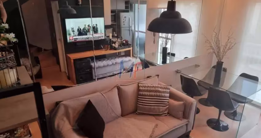 Ref: 16.024 belo apartamento duplex na vila andrade ,50 m² a.u, mobiliado ,1 suíte, sala, cozinha, 2 banheiros , 1 vaga. andar alto. lazer.