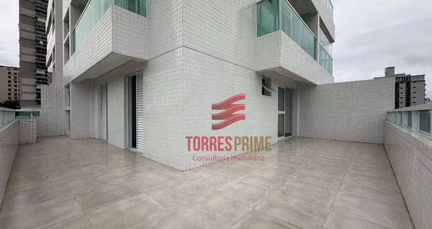 Apartamento garden localizado no edifício antonella lazer completo, 2 dormitórios, embaré santos.