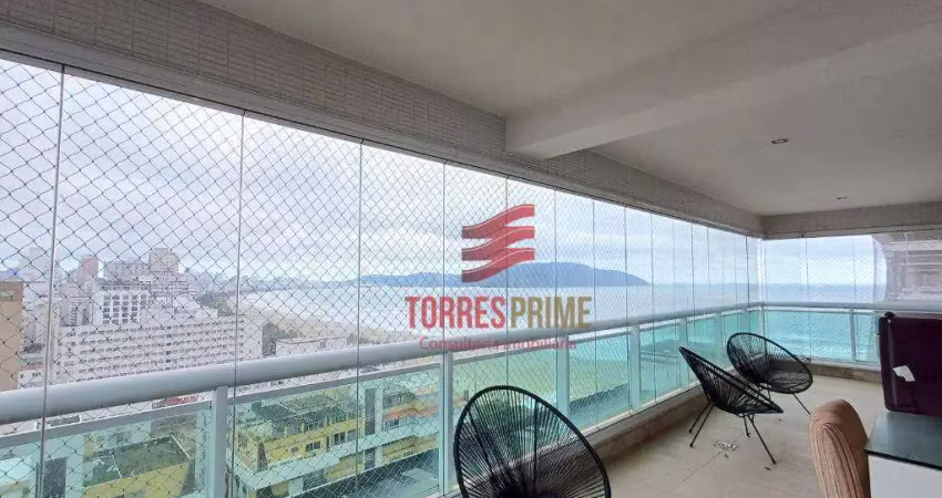 Apartamento com 4 dormitórios à venda, com lazer completo em prédio luxuoso de santos por r$ 6.890.000 - gonzaga - santos/sp