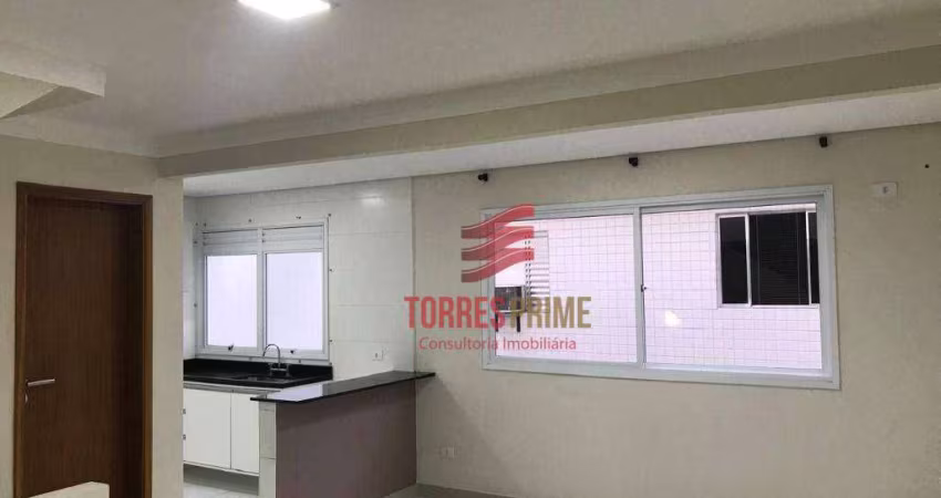 Baixou!!! Village com 2 dormitórios à venda, 90 m² por R$ 555.000 - Estuário - Santos/SP