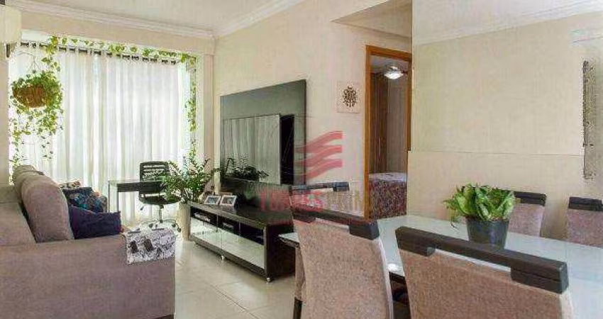 Apartamento com 2 dormitórios à venda, 64 m² por R$ 570.000,00 - Campo Grande - Santos/SP