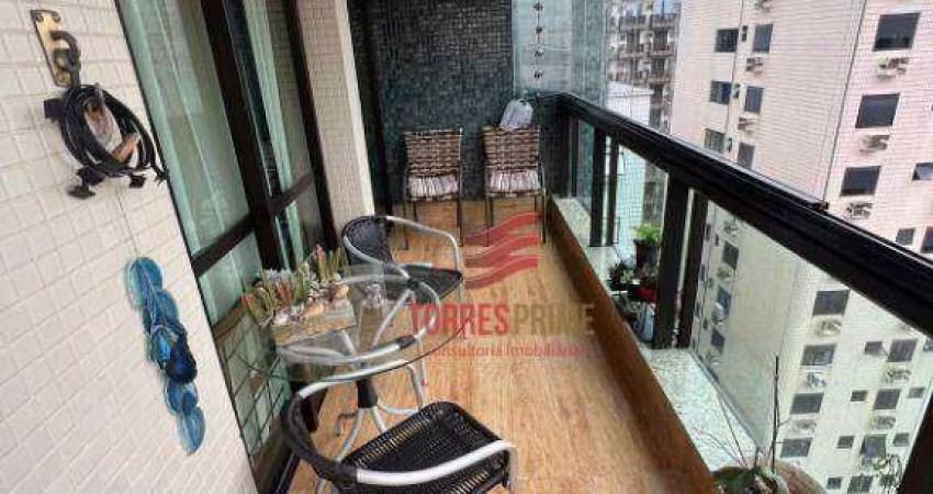 Apartamento com 3 dormitórios na Praia para alugar, 110 m² por R$ 8.000/mês - Pompéia - Santos/SP