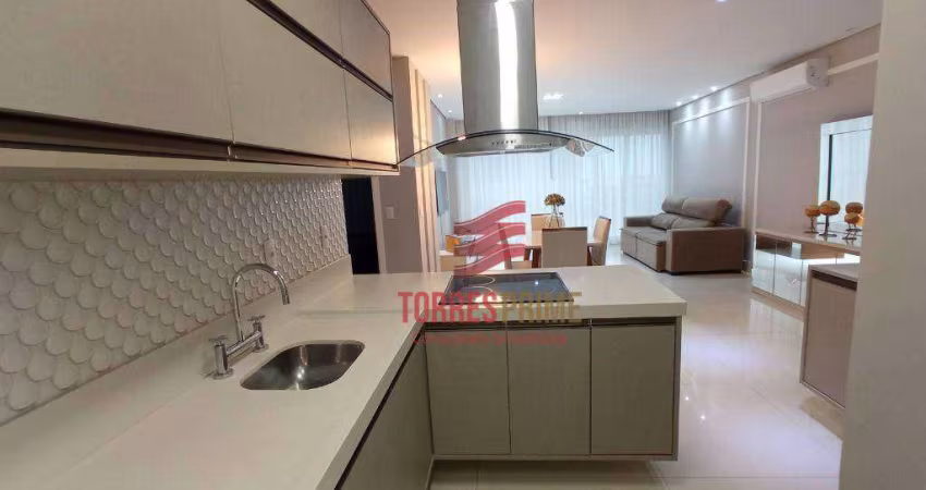 Apartamento com 2 dormitórios para alugar, 106 m² por R$ 10.900,02/mês - Aparecida - Santos/SP