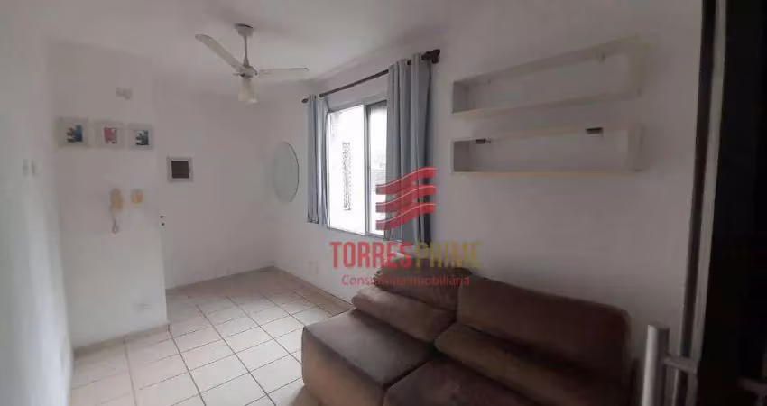 Apartamento com 1 dormitório à venda, 56 m² por r$ 310.000,00 - boqueirão - santos/sp