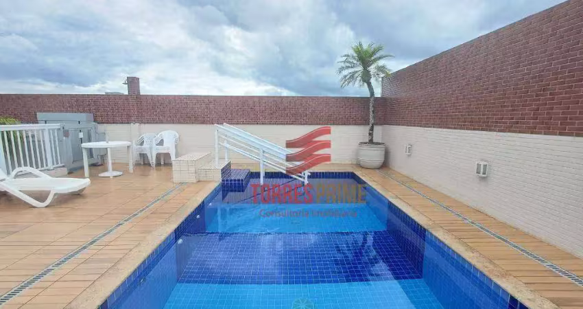 Apartamento com 2 dormitórios, Piscina, 67 m² - venda por R$ 585.000 -  Encruzilhada - Santos/SP