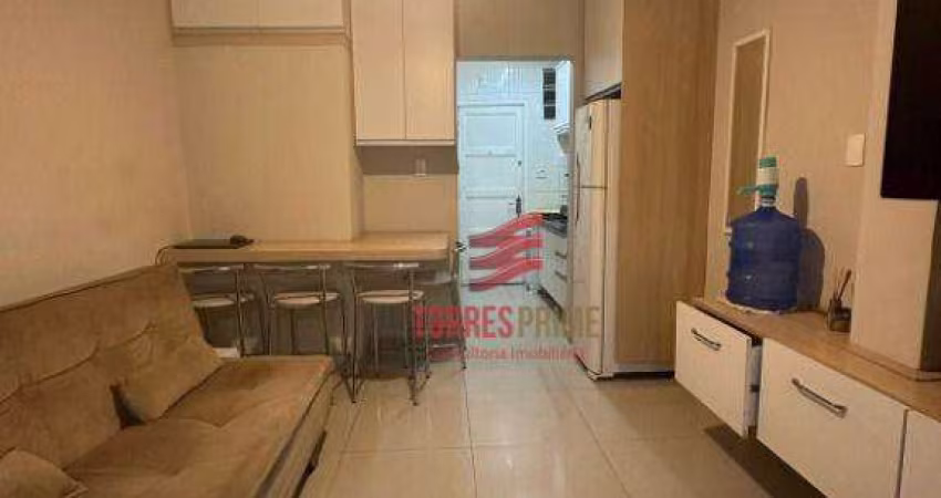 Kitnet com 1 dormitório à venda, 35 m² por R$ 339.000,00 - Boqueirão - Santos/SP