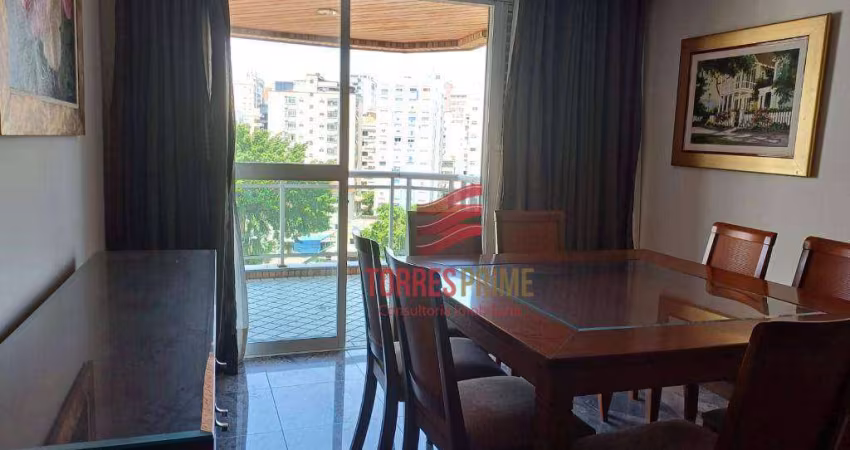 Apartamento com 3 dormitórios para alugar, 118 m² por R$ 9.334,75/mês - Boqueirão - Santos/SP