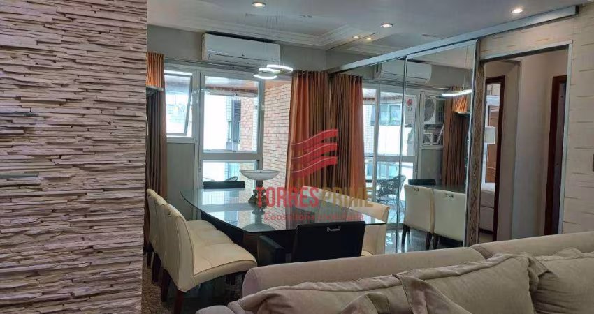 Apartamento com 3 dormitórios à venda, 118 m² por R$ 1.540.000,00 - Boqueirão - Santos/SP