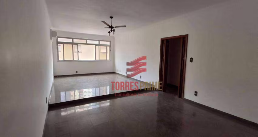 Apartamento com 3 dormitórios para alugar, 187 m² por R$ 5.500,00/mês - Boqueirão - Santos/SP