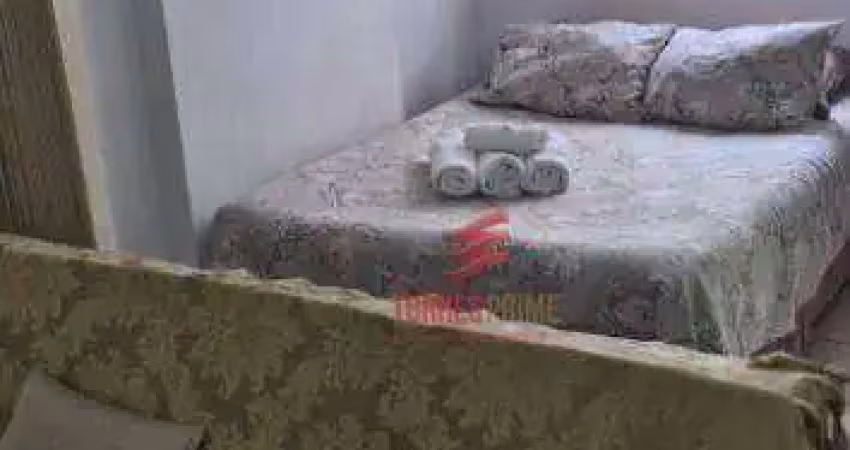 Kitnet com 1 dormitório para alugar, 38 m² por R$ 2.800,02/mês - Aparecida - Santos/SP