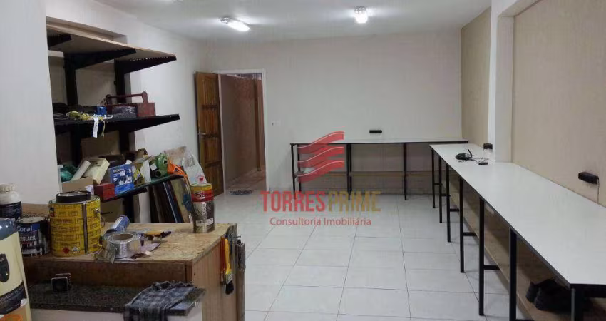 Casa comercial 4 salas com banheiro, Centro, Santos SP