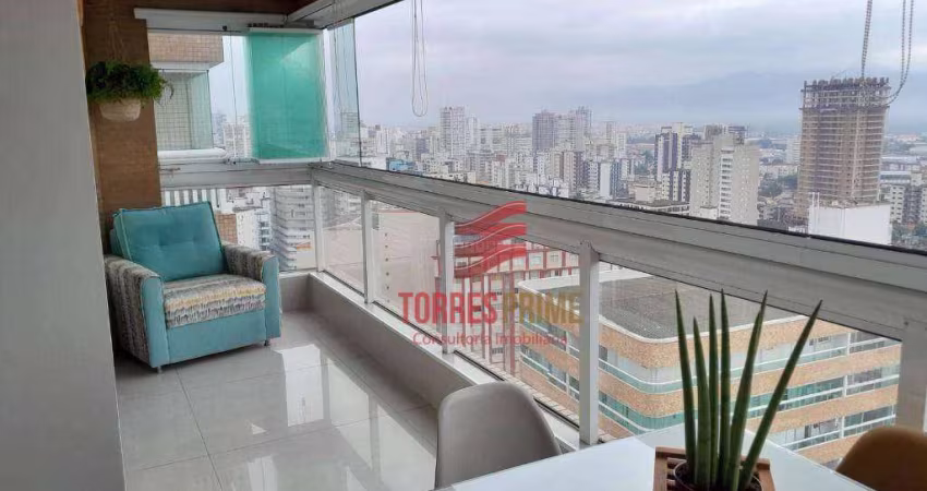 Apartamento com 2 dormitórios à venda, 84 m² por R$ 850.000,00 - Boqueirão - Praia Grande/SP
