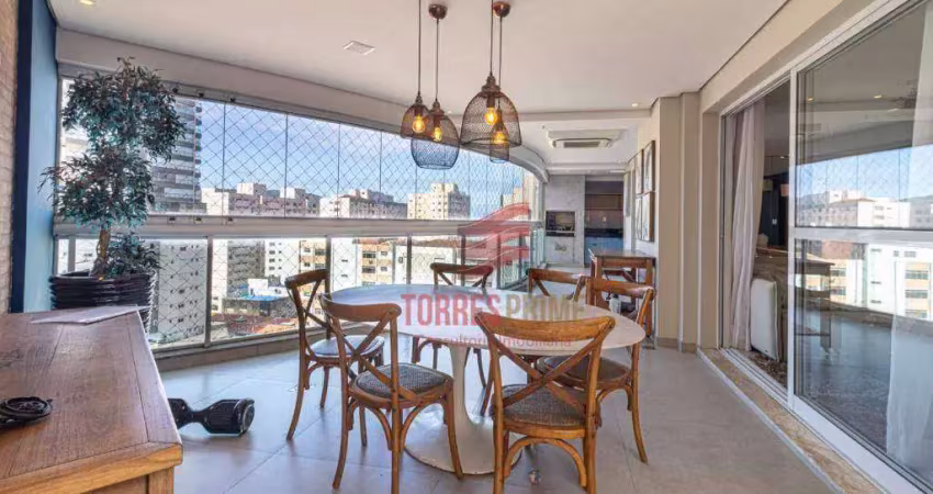 Apartamento com 3 dormitórios, 204 m² - venda por R$ 3.210.000 ou aluguel por R$ 20.000/mês - Embaré - Santos/SP