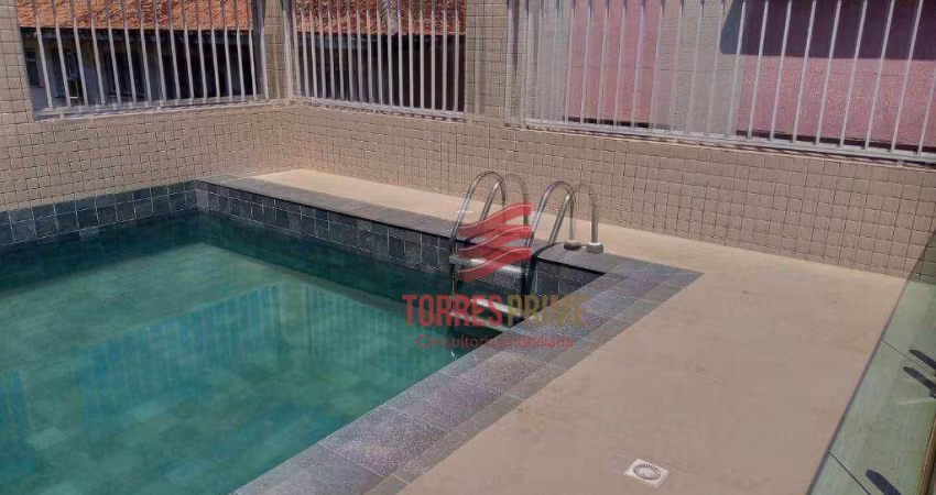 Casa Sobreposta alta duplex com 3 dormitórios à venda, 240 m² por R$ 1.700.000 - Boqueirão - Santos/SP