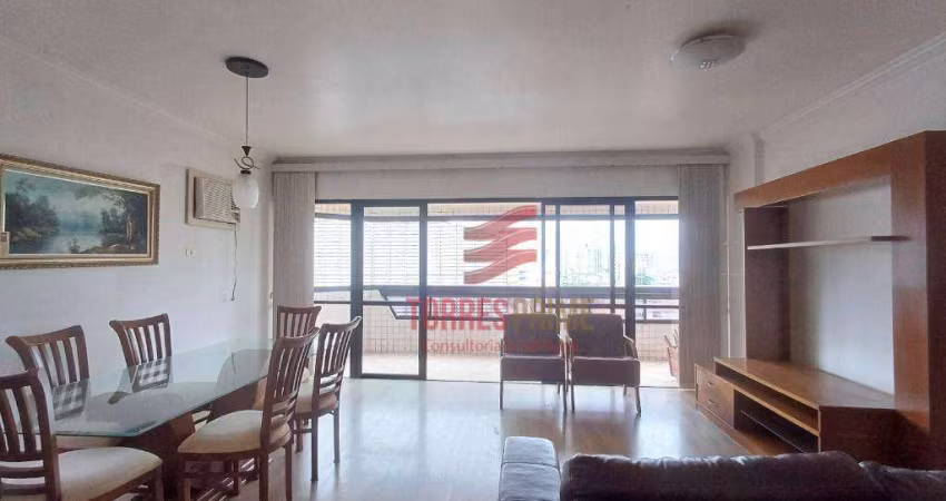 Apartamento com 3 dormitórios, 2 Vagas de Garagem à venda por R$ 1.100.000 - Embaré - Santos/SP