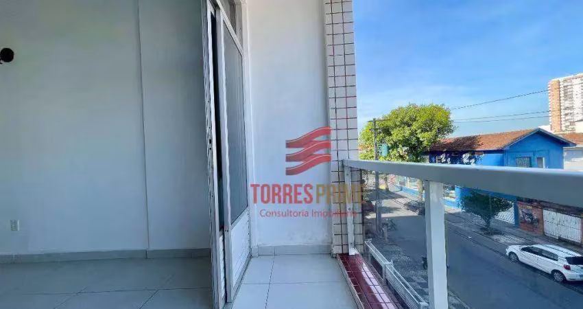 Apartamento com 2 dormitórios à venda, 110 m² por r$ 485.000,00 - boqueirão - santos/sp