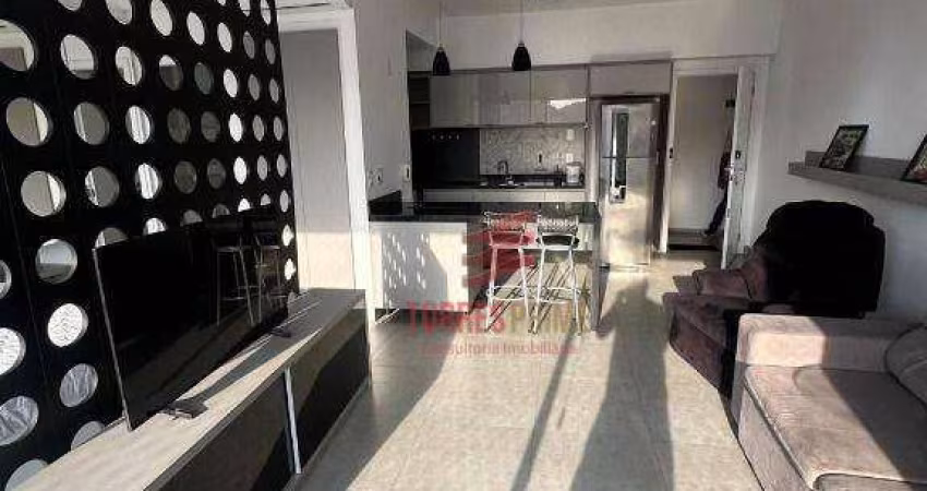 Studio com 1 dormitório para alugar, 44 m² por R$ 5.800,02/mês - José Menino - Santos/SP