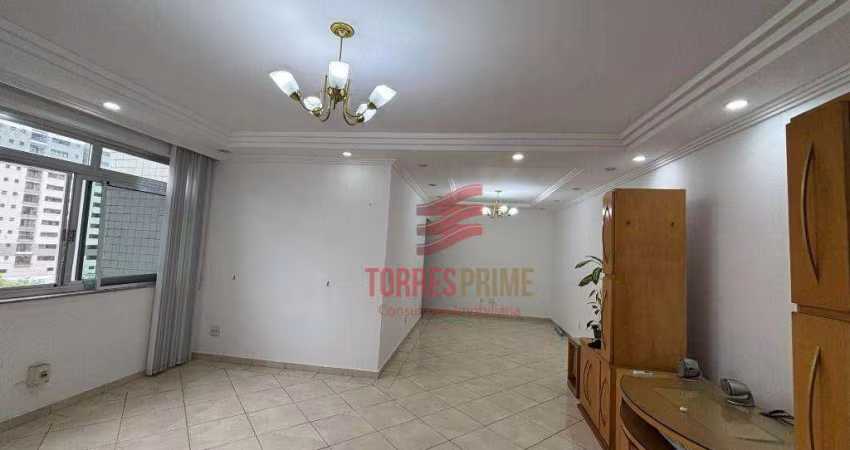 Apartamento com 3 dormitórios para alugar, 144 m² por R$ 7.500,02/mês - Gonzaga - Santos/SP