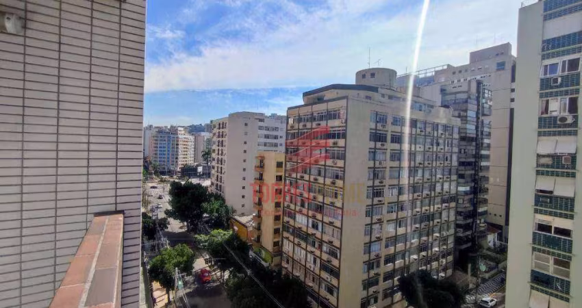 Apartamento com 1 dormitório para alugar, 40 m² por R$ 3.300,02/mês - Gonzaga - Santos/SP