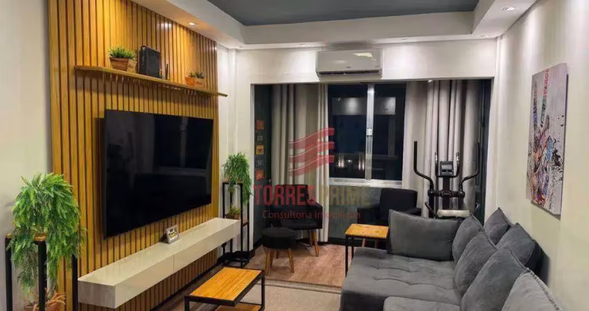 Apartamento com 2 dormitórios à venda, 85 m² por r$ 650.000,00 - gonzaga - santos/sp