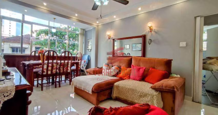 Apartamento à venda, 82 m² por r$ 450.000,00 - itararé - são vicente/sp
