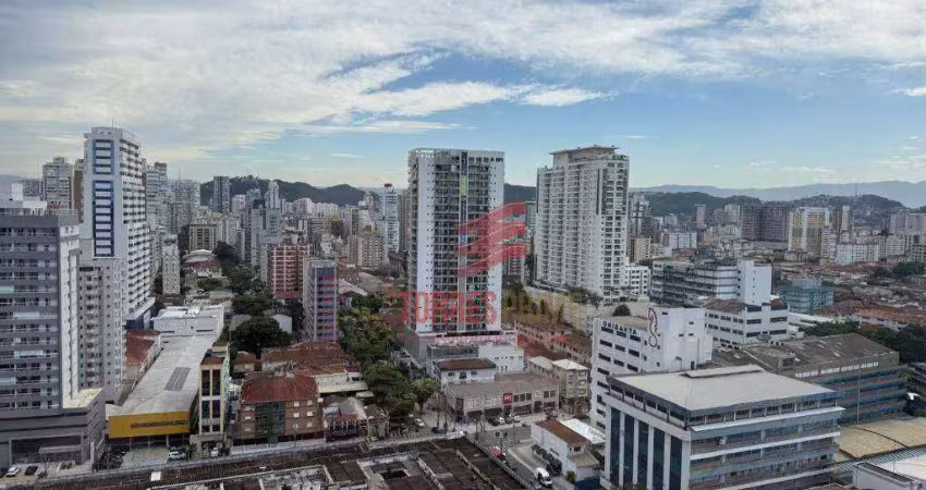 Apartamento com 2 dormitórios à venda, 72 m² por r$ 850.000,00 - boqueirão - santos/sp
