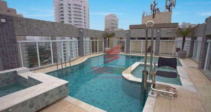 Apartamento com 1 dormitório à venda, 50 m² por r$ 660.000,00 - boqueirão - santos/sp