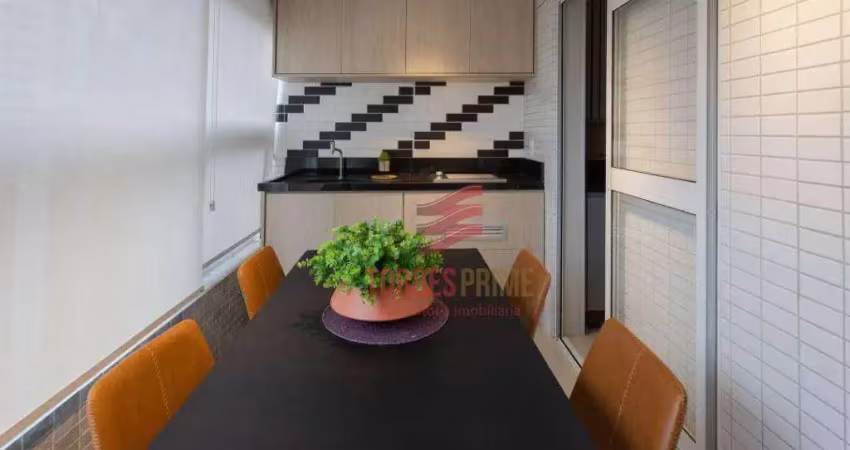 Apartamento com 1 dormitório à venda, 54 m² por r$ 675.000,00 - boqueirão - santos/sp
