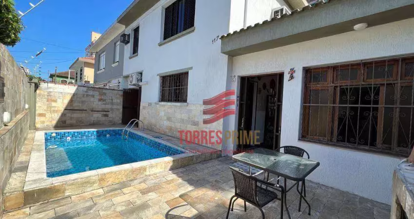 Casa com 3 dormitórios à venda, 186 m² por r$ 1.300.000,00 - embaré - santos/sp