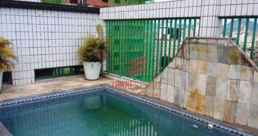 Cobertura com 4 dormitórios à venda, 300 m² por R$ 1.290.000,00 - Embaré - Santos/SP