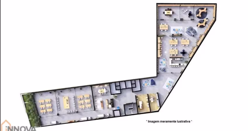 Sobreloja para alugar, 942.00 m2 por r$26376.00  - portao - curitiba/pr