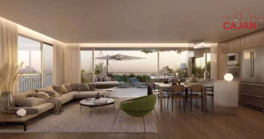Apartamento com terraço, 1 dormitório e 1 vaga no bairro petrópolis