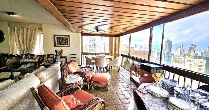 Apartamento com 4 dormitórios, 4 suítes à venda, 416 m² por r$ 2.500.000,00 - graça - salvador/ba