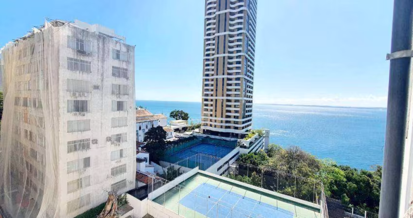 Apartamento vista mar com 3 dormitórios, 2 suítes à venda, 195 m² por R$ 1.450.000 - Vitória - Salvador/BA