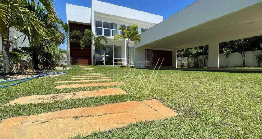 Casa no condomínio interlagos com 5 dormitórios, 5 suítes à venda, 750 m² por r$ 4.900.000  camaçari/ba
