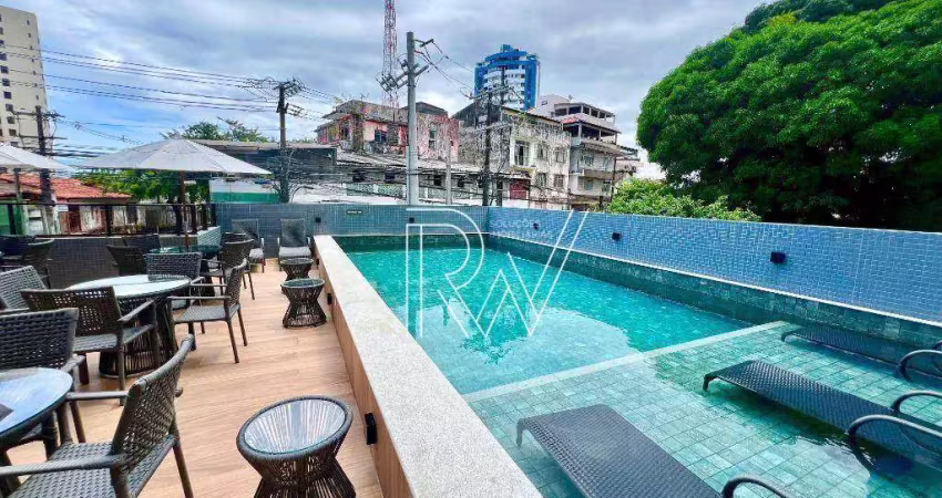 Apartamento com 1 dormitório, 1 suíte à venda, 30 m² por r$ 330.000 - federação - salvador/ba