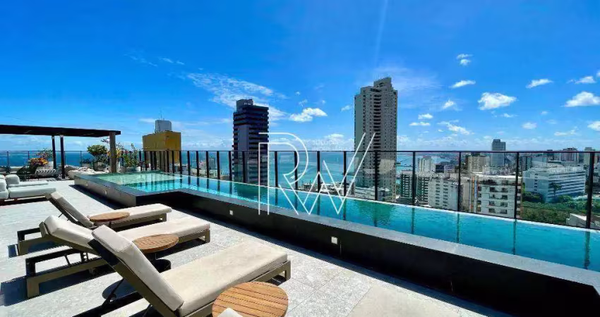 Apartamento com 1 dormitório à venda, 27 m² por r$ 530.000 - vitória - salvador/ba