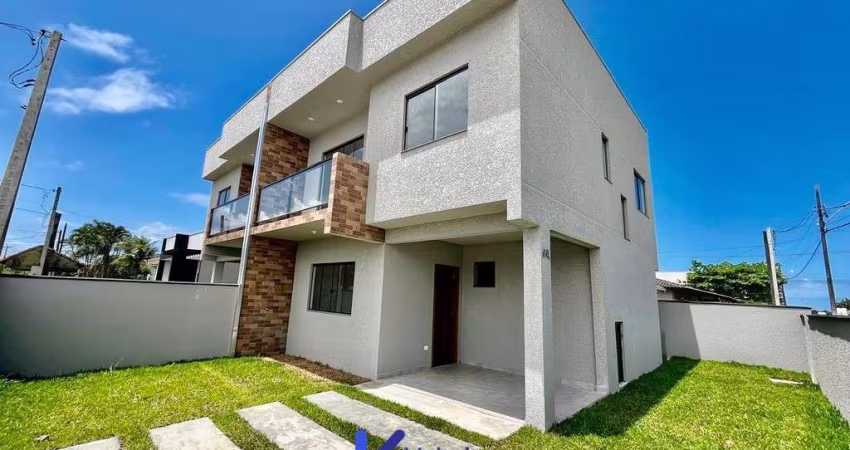 Sobrado novo 3 quartos suíte perto do mar