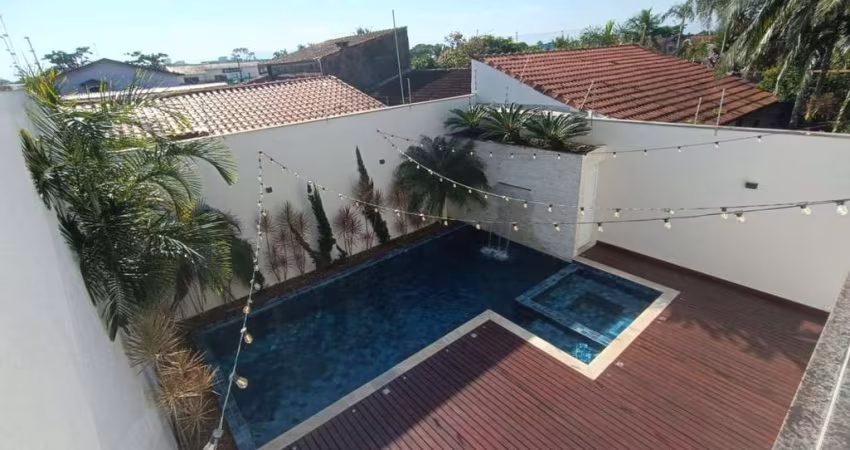 Casa Alto Padrão para Venda em Itanhaém, Cibratel 1, 5 dormitórios, 5 suítes, 2 banheiros, 5 vagas