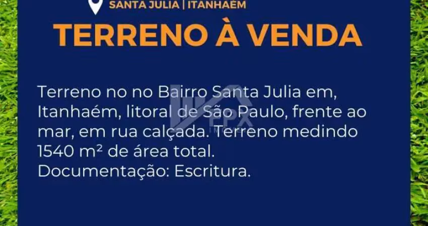 Terreno à venda no Santa Júlia, Itanhaém 
