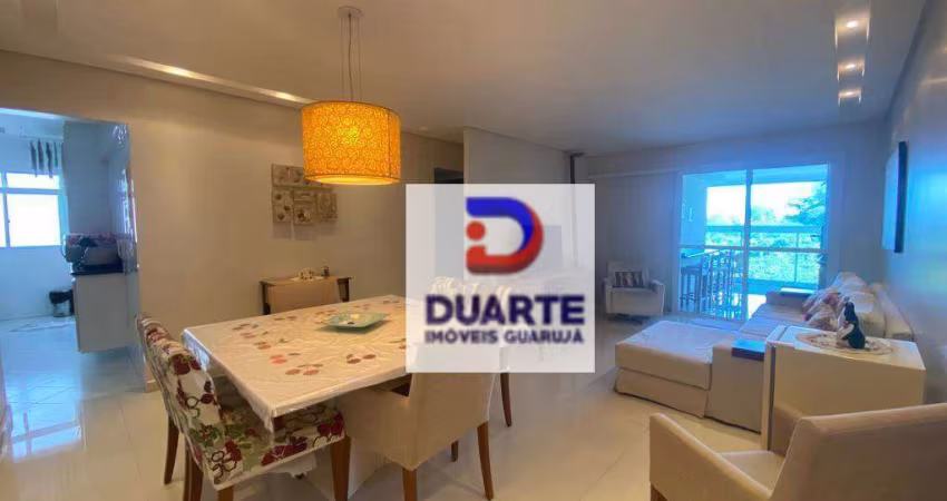 Apartamento com 3 dormitórios à venda, 114 m² por R$ 980.000,00 - Praia do Tombo - Guarujá/SP