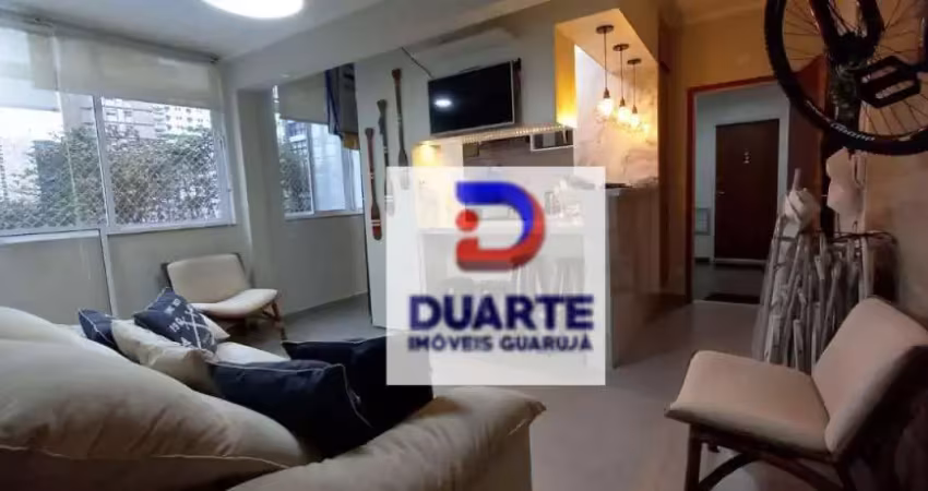 Apartamento com 2 dormitórios à venda, 50 m² por r$ 450.000,00 - astúrias - guarujá/sp