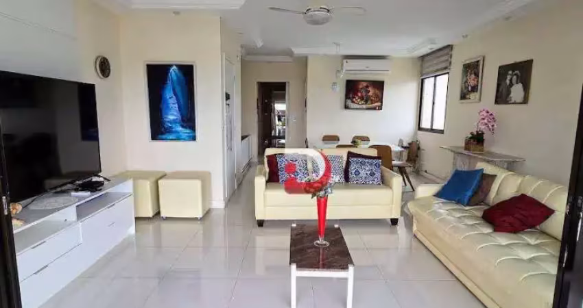 Apartamento com 4 dormitórios para alugar, 148 m² por r$ 9.000,00/mês - astúrias - guarujá/sp